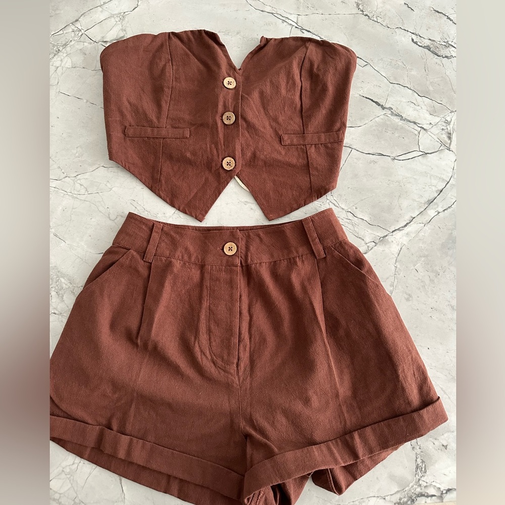 NWT Free people no business here set size XS. 
Corset / high rise short